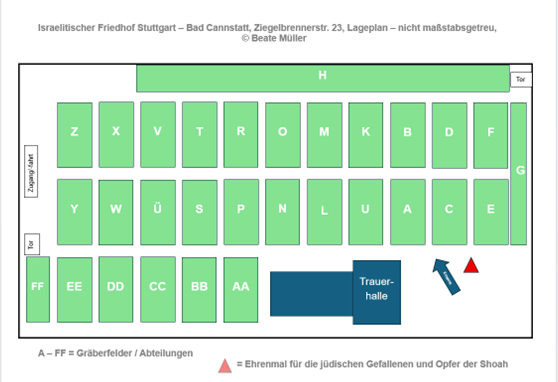 Lageplan Israelitischer Friedhof