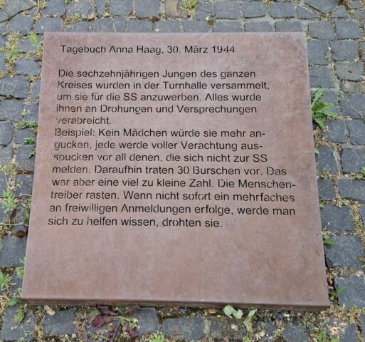 Gedenkort Anna Haag 09