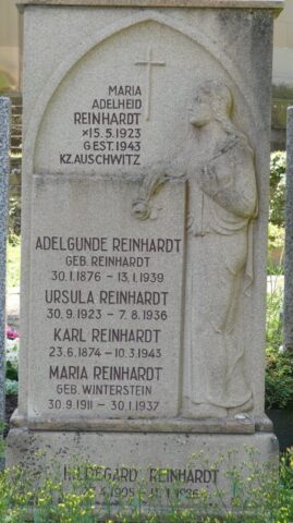 Grabstätte Reinhardt mit Erinnerung an Maria Adelheid Reinhardt 02